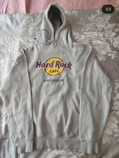 Polerón Hard Rock  gris con capucha - miniatura 1