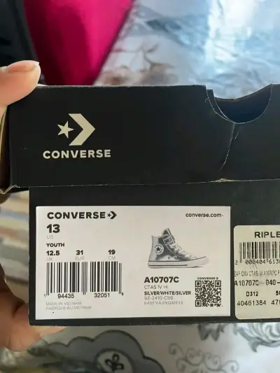 Zapatillas Converse All Star plateadas para niños - miniatura 4