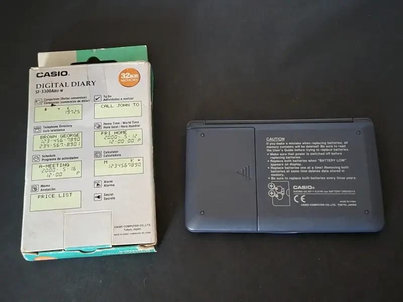 Agenda Digital Casio SF-3300A 32KB - 4