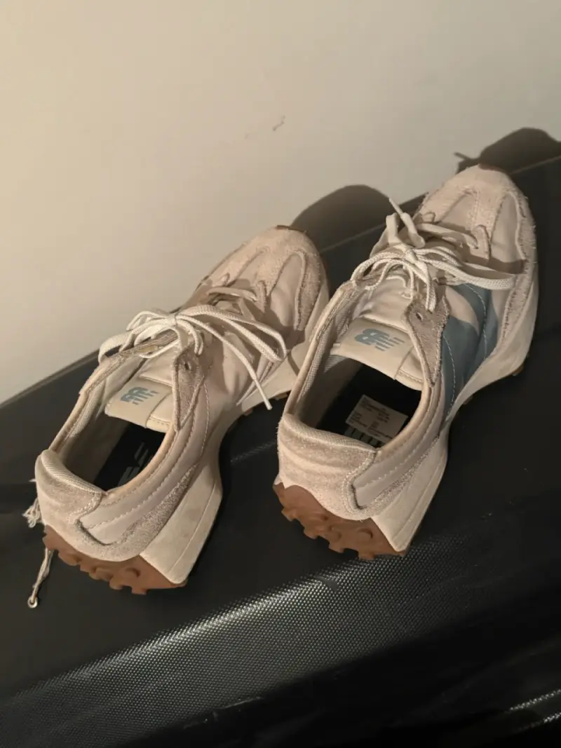 Zapatillas New Balance 327 beige talla 37 - 3