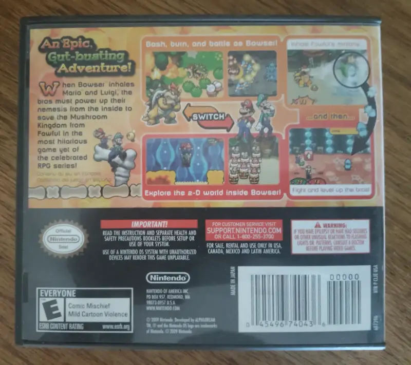 Juego Nintendo DS Mario & Luigi: Bowser's Inside Story - 3