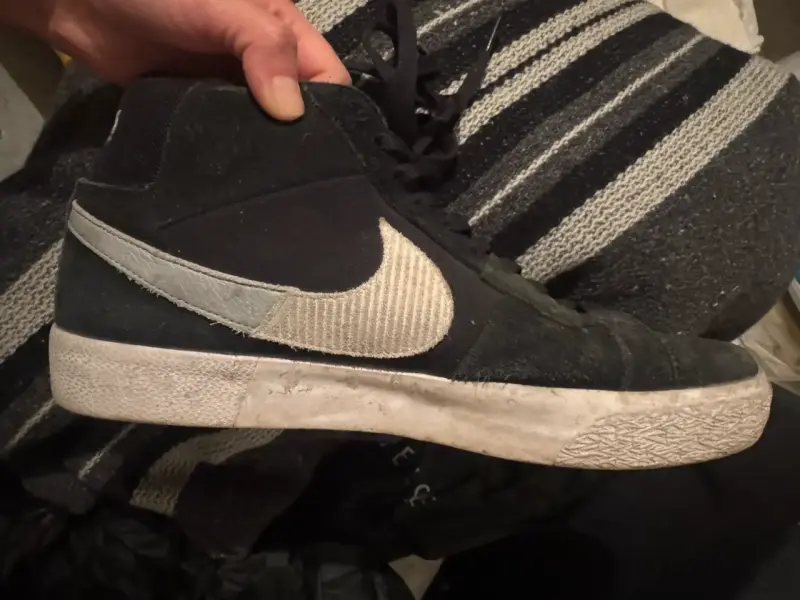 Zapatillas Nike Blazer SB negras de cuero - 2