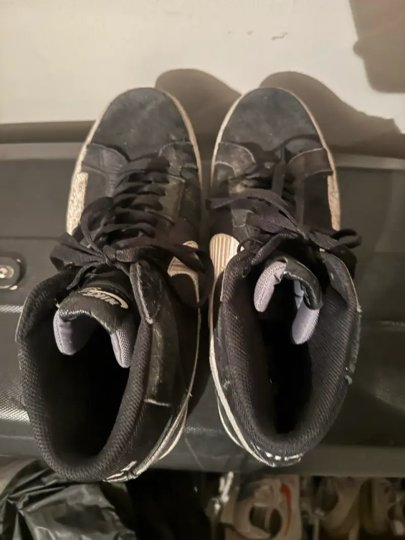 Zapatillas Nike Blazer SB negras de cuero - 5