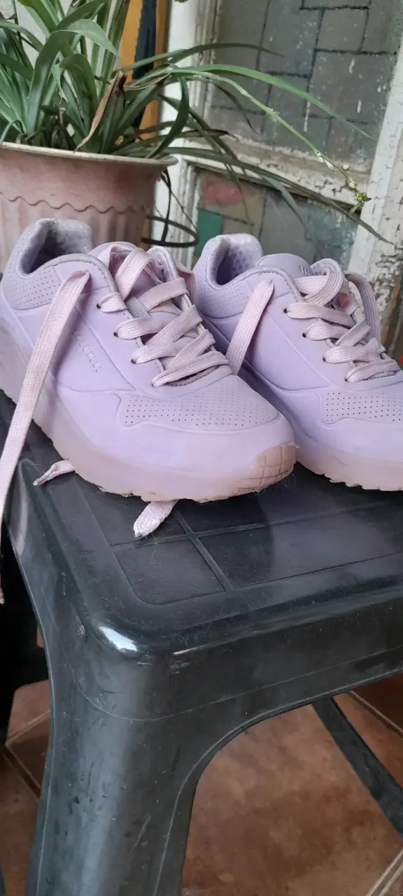 Zapatillas Skechers lavanda para niña - 1