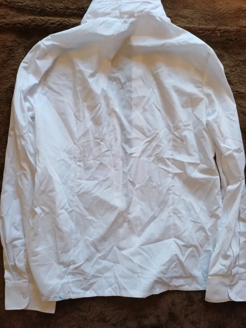 Camisa blanca de hombre manga larga - 1