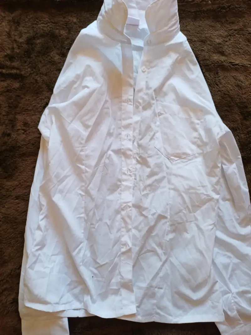 Camisa blanca de hombre manga larga - 2