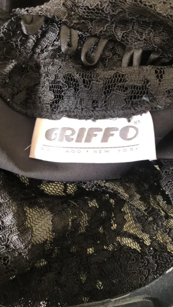 Vestido negro de encaje Griffo - 3