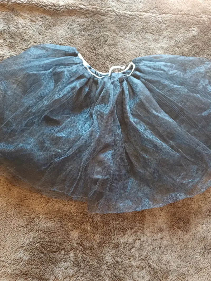 Falda tutú de tul negra para niña - 2