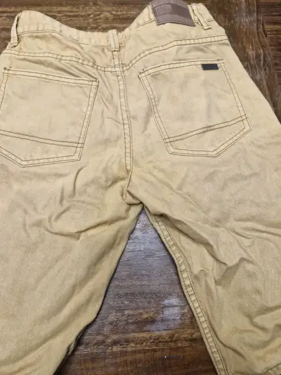 Bermudas de mezclilla beige para hombre talla 40 - miniatura 3