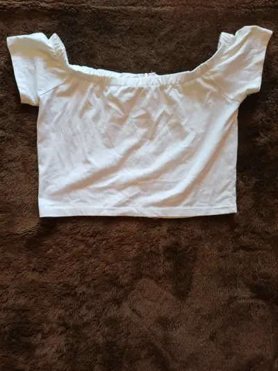 Top blanco con cierre frontal - miniatura 2