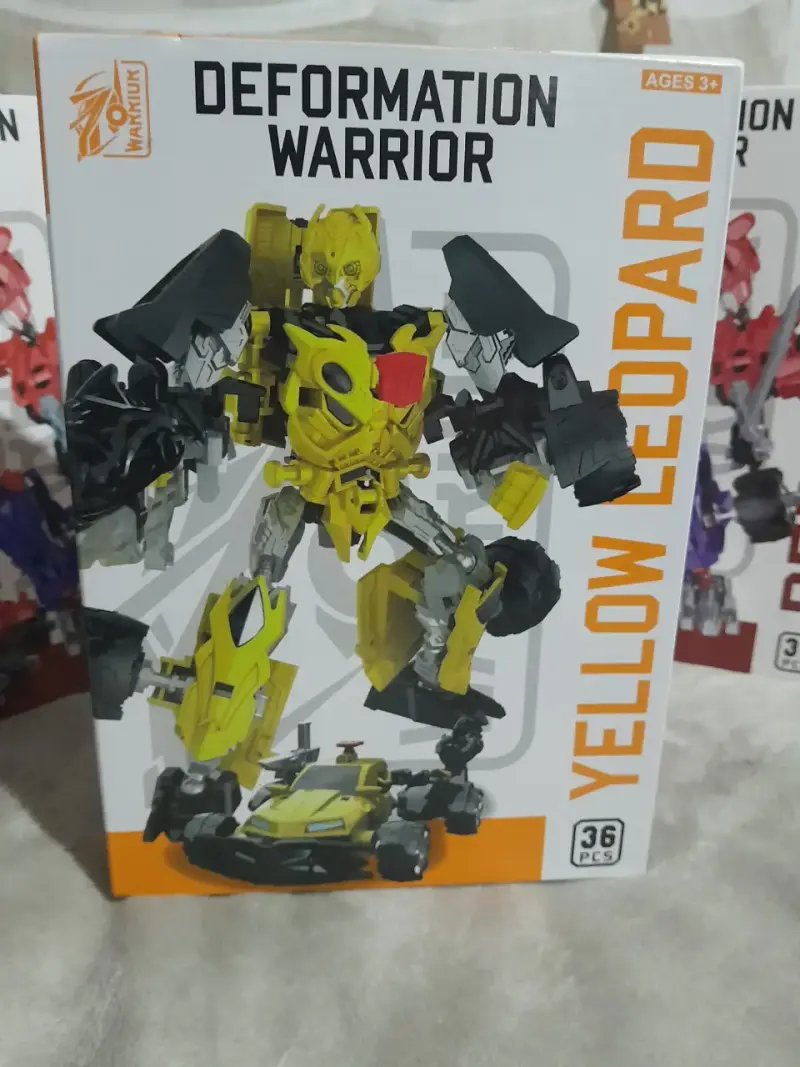 Juguete Transformable Deformation Warrior Yellow Leopard - 1