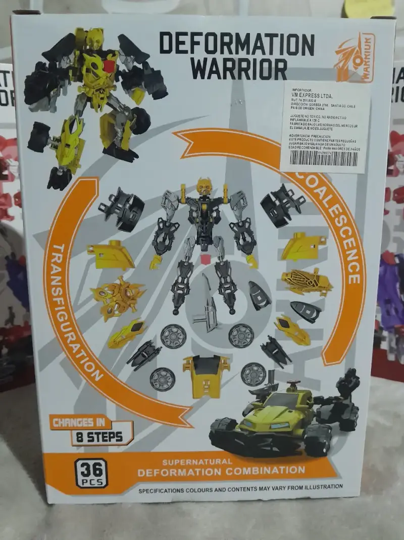 Juguete Transformable Deformation Warrior Yellow Leopard - 2