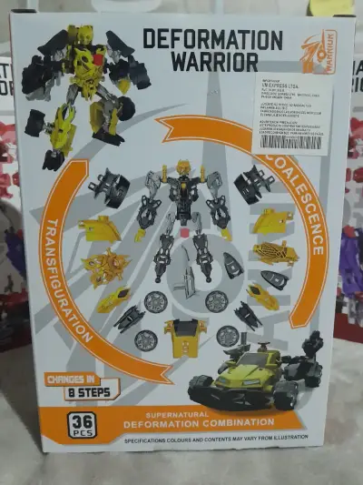 Juguete Transformable Deformation Warrior Yellow Leopard - miniatura 2