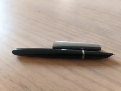 Parker 51, años 50, made in england, plumin de oro - miniatura 3