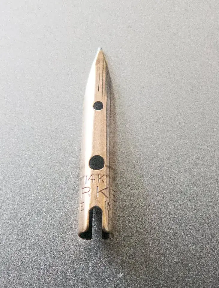Parker 51, años 50, made in england, plumin de oro - 6
