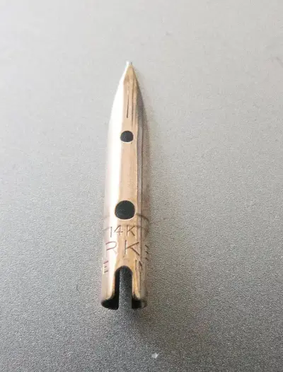 Parker 51, años 50, made in england, plumin de oro - miniatura 6