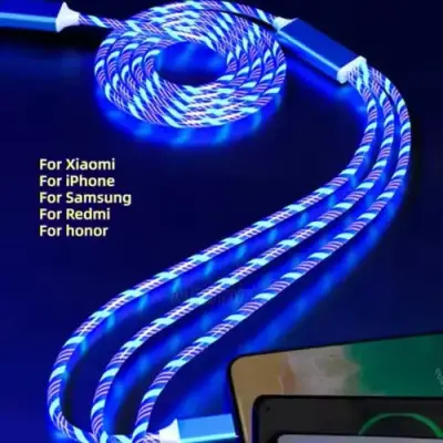 Cable USB de carga múltiple con luz LED - miniatura 3