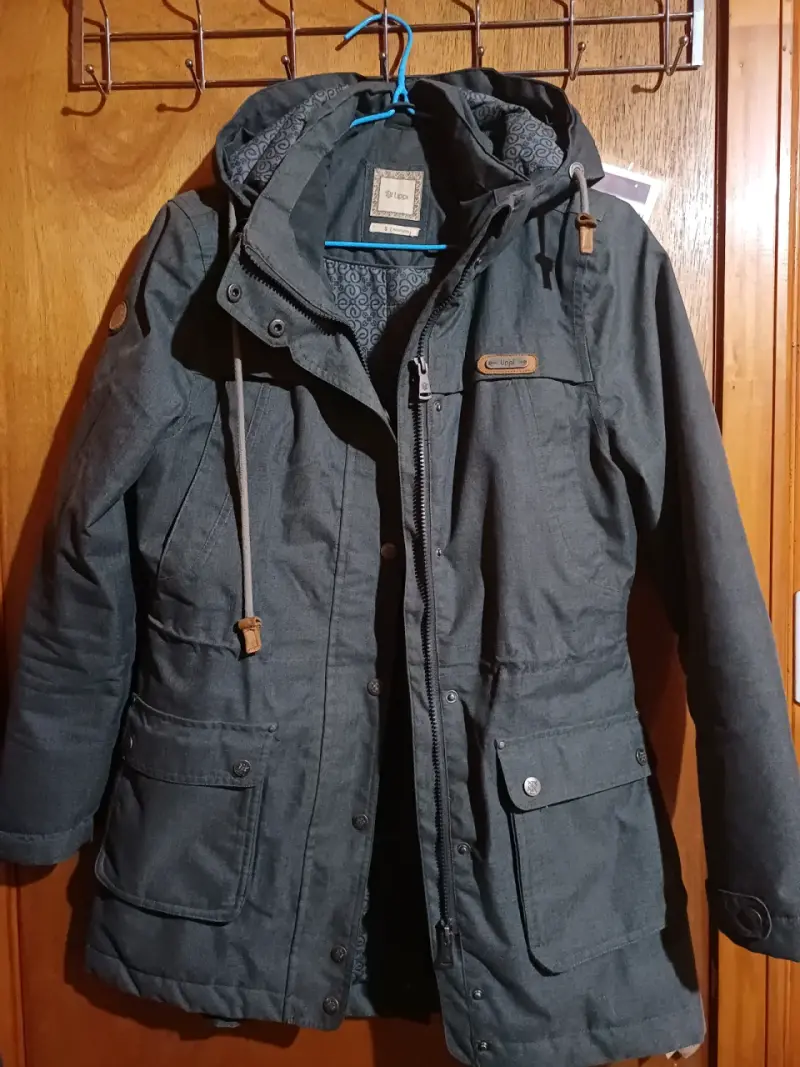 Parka Mujer Gris Marca Lippi Talla S - 1