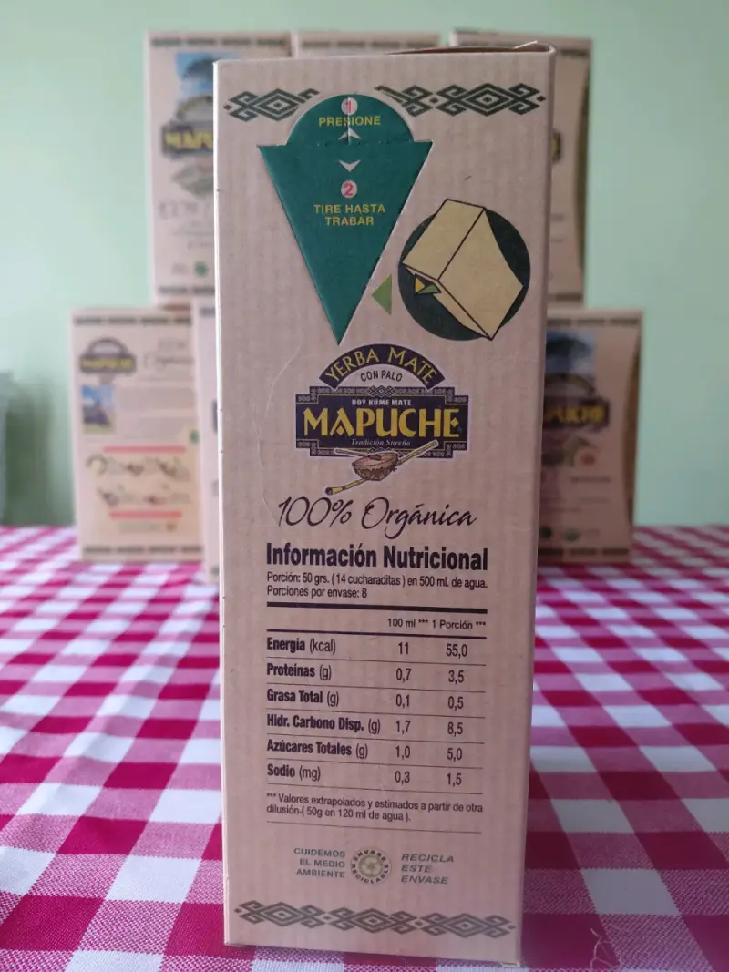 Yerba Mate Orgánica Mapuche 400g - 4