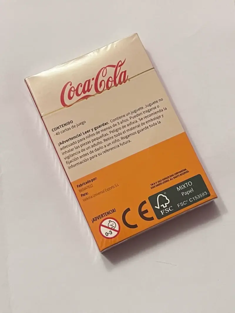 Cartas Burger King Coca-Cola Edición especial - 2