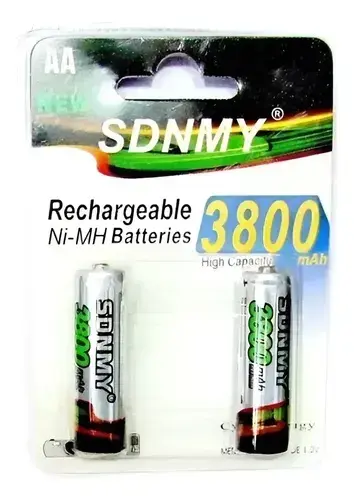 Pilas recargables SDNMY 3800 mAh AA - 2