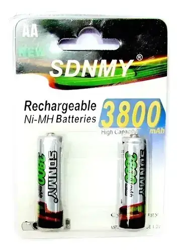 Pilas recargables SDNMY 3800 mAh AA - miniatura 2