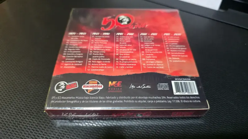 Caja de 5cds colección 50 años de Illapu - 2
