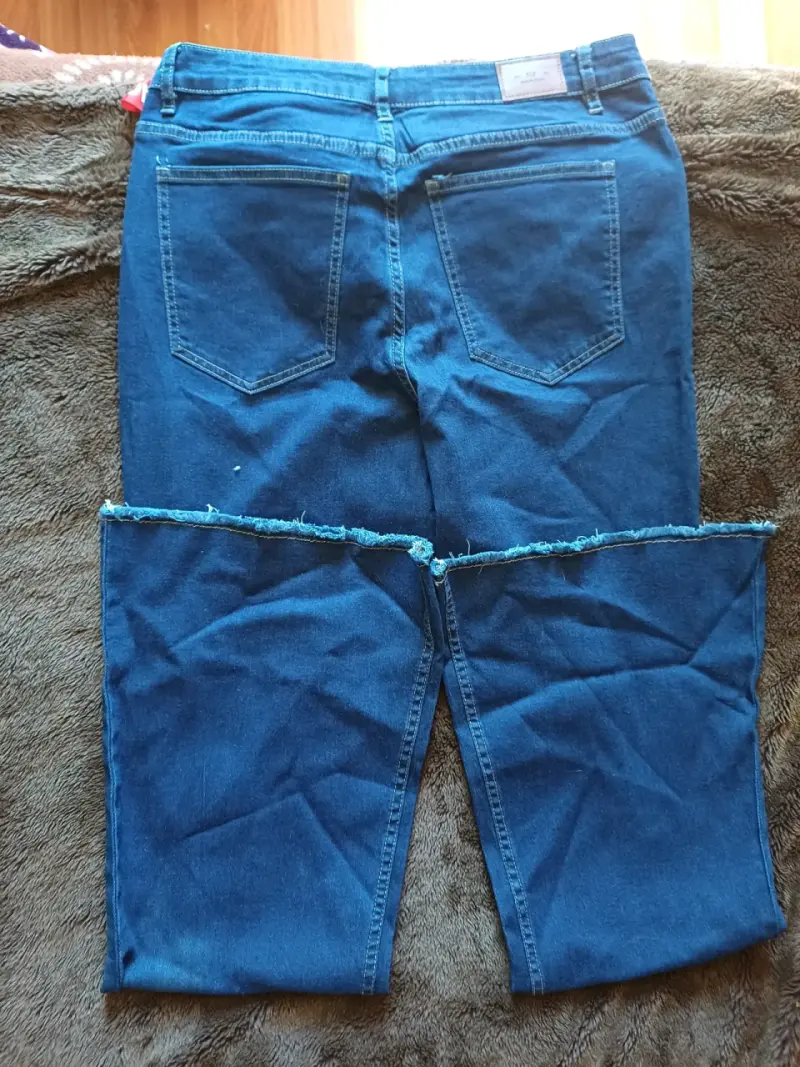 Jeans flare azul para mujer - 2