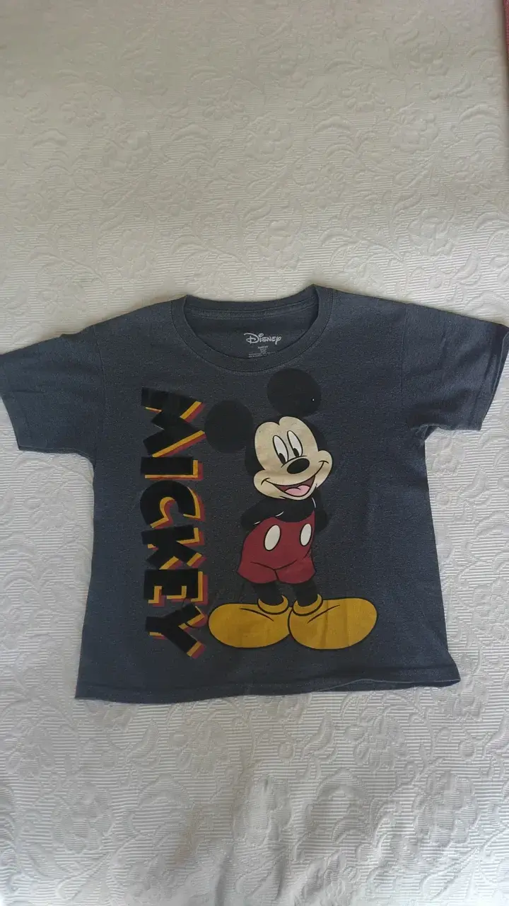 Polera Disney Mickey Mouse gris para niños - 1