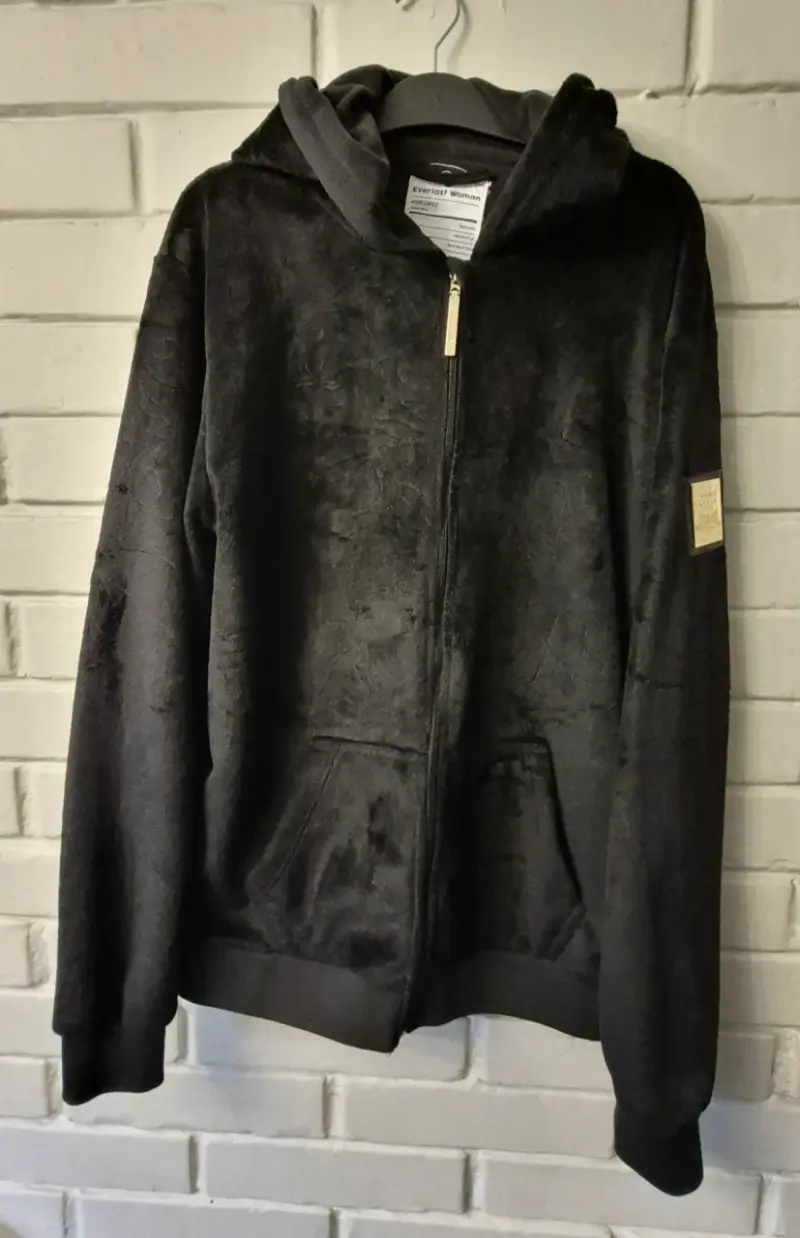 Polerón negro con capucha Everlast para mujer XL - 1
