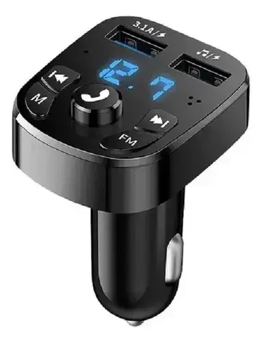 Transmisor FM Bluetooth para Auto con Cargador USB - miniatura 1