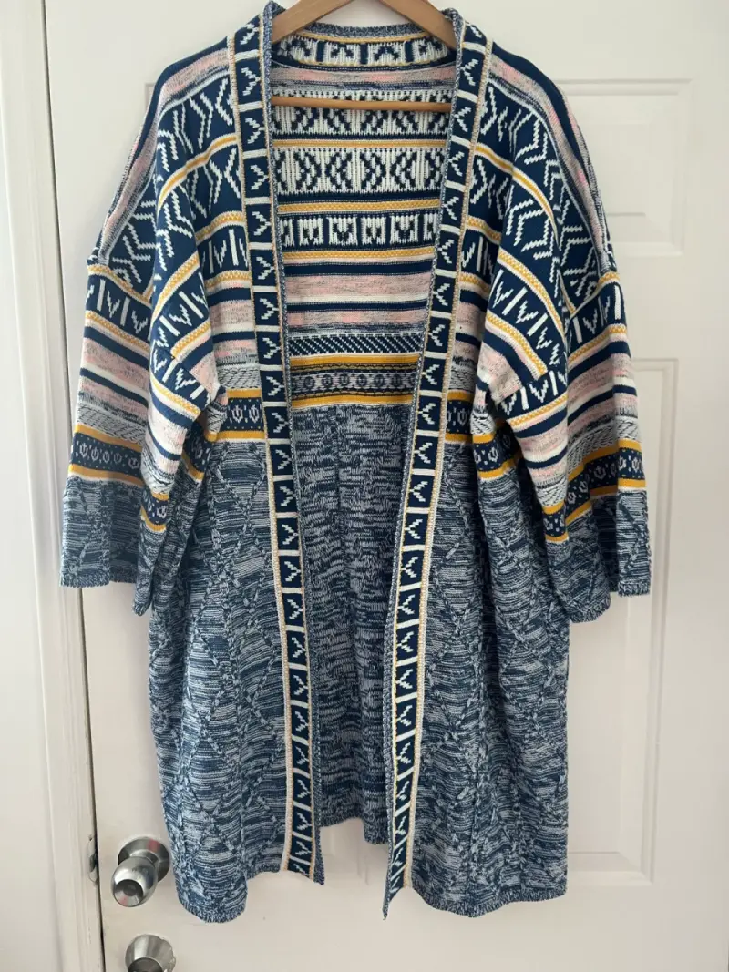 Cárdigan Étnico Multicolor para Mujer - 1