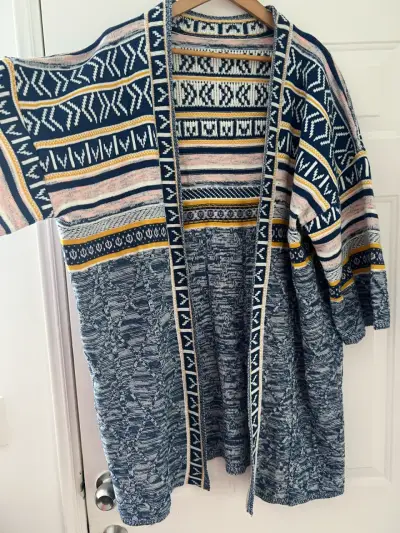 Cárdigan Étnico Multicolor para Mujer - miniatura 2