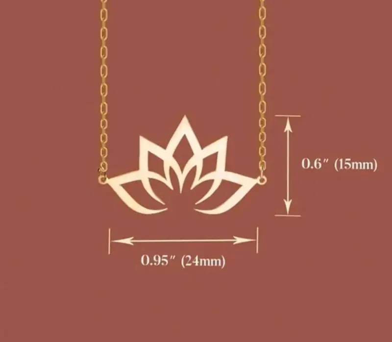 Collar de loto dorado - 3