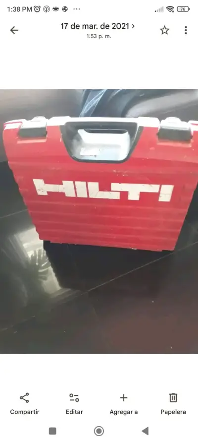 Clavadora a gas Hilti GX 3 en exelente estado - miniatura 1