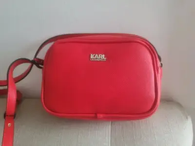 Cartera cruzada roja Karl Lagerfeld - miniatura 1