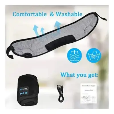 Antifaz para Dormir Bluetooth Negro - miniatura 2