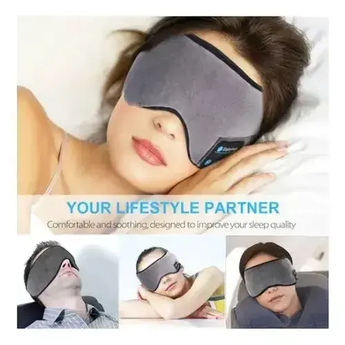 Antifaz para Dormir Bluetooth Negro - 3