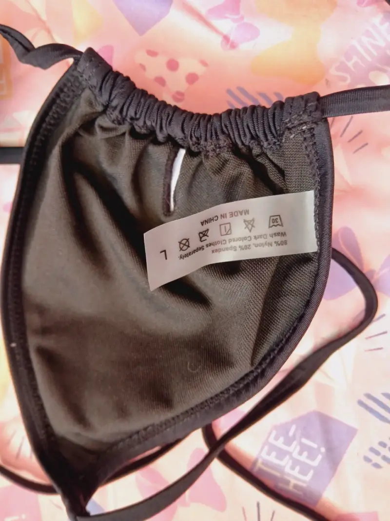 Bikini negro con tiras ajustables - 8