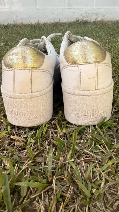 Zapatillas blancas Tommy Jeans con plataforma - miniatura 2