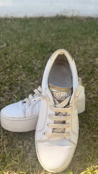 Zapatillas blancas Tommy Jeans con plataforma - miniatura 3