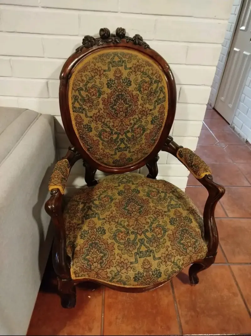 Silla/sitial vintage estilo Victoriano