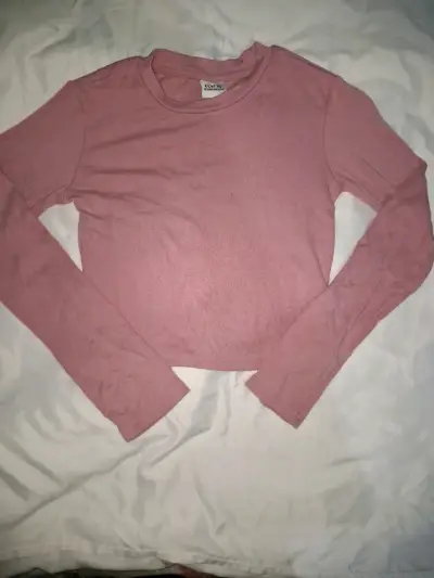 Polera manga larga rosa Elvi talla 14 - miniatura 1