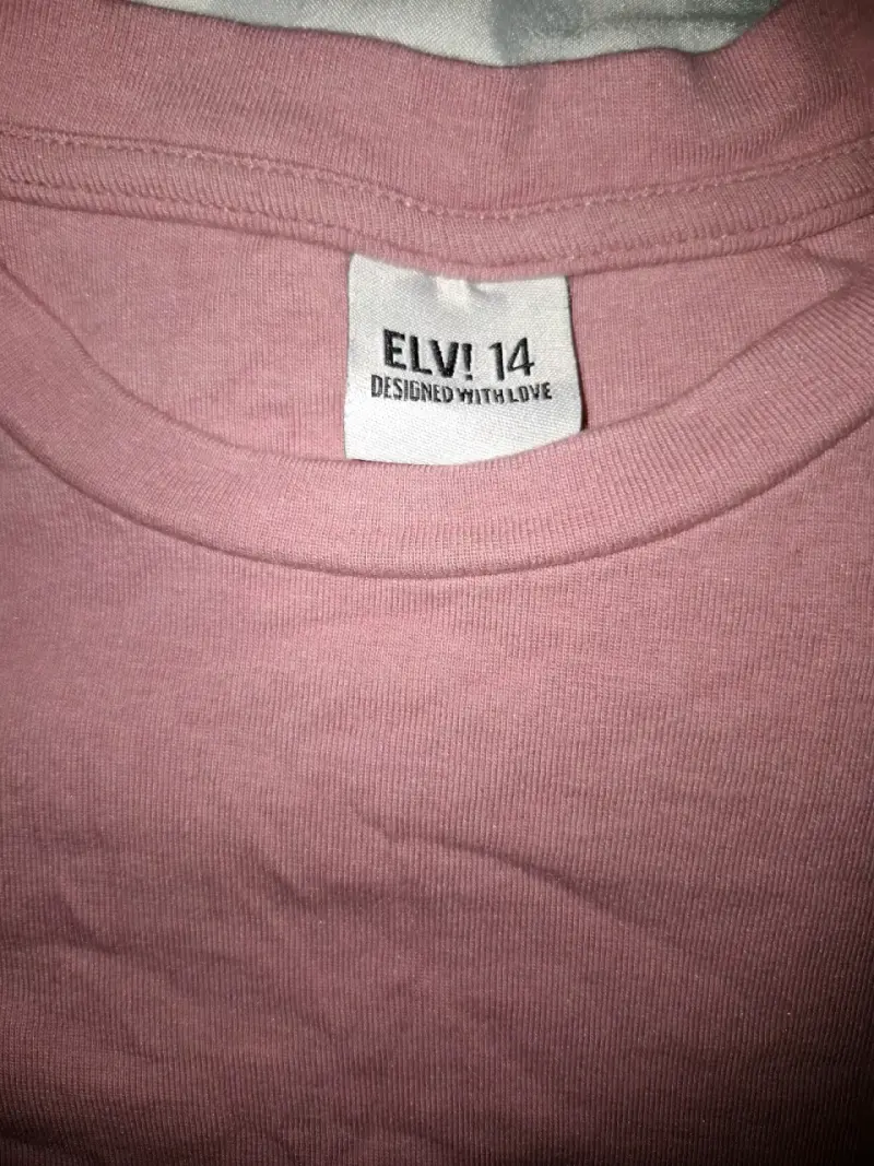 Polera manga larga rosa Elvi talla 14 - 2