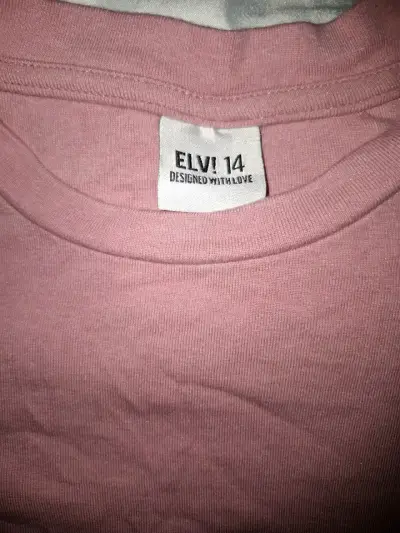 Polera manga larga rosa Elvi talla 14 - miniatura 2