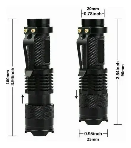 Linterna táctica LED ultravioleta portátil - 4