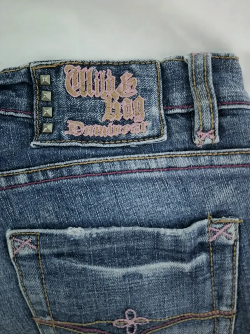 Jeans de Mujer White Tag con Bordado Floral - 4