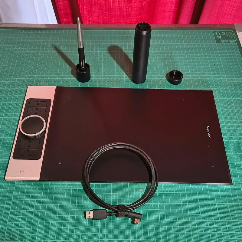 Tableta gráfica XP-Pen con lápiz y accesorios