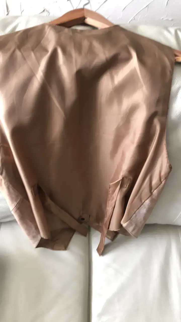 Chaleco de cuero camel City Skins - 2