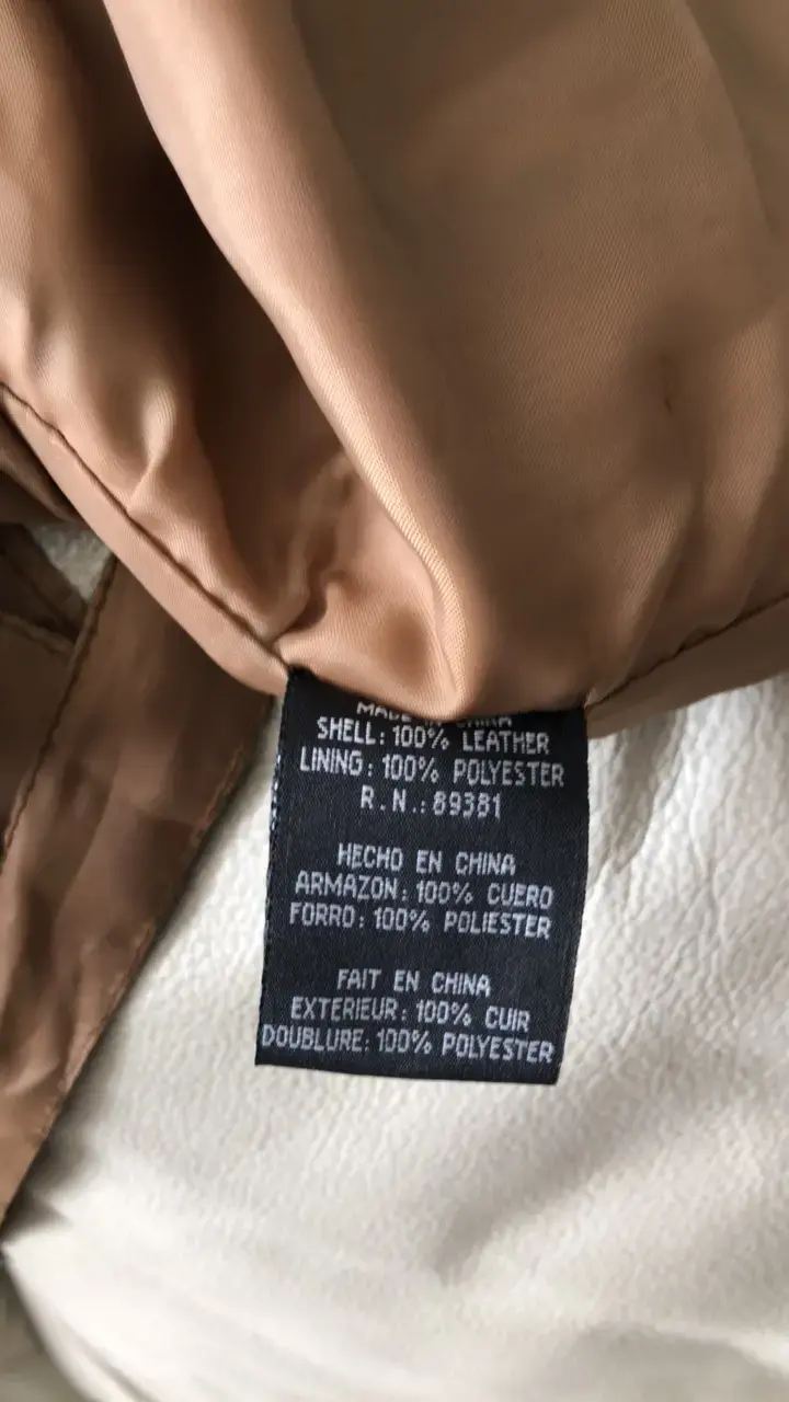 Chaleco de cuero camel City Skins - 4